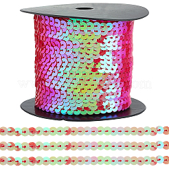 1 рулон ПВХ-бусины с пайетками&nbsp;DIY-SP0005-27C