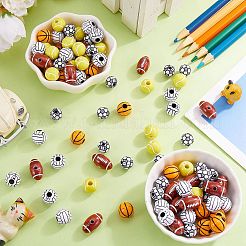 500шт 5 стильные акриловые бусины в стиле ремесла FIND-SZ0005-81