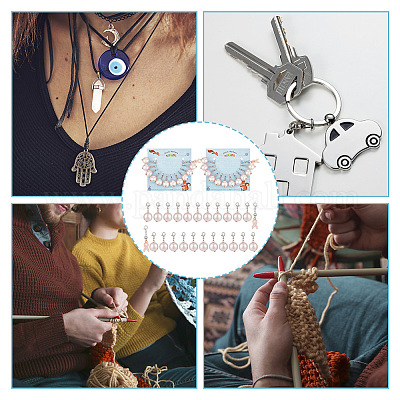 Лента для повышения осведомленности и круглые подвесные маркеры петель HJEW-AB00333-1