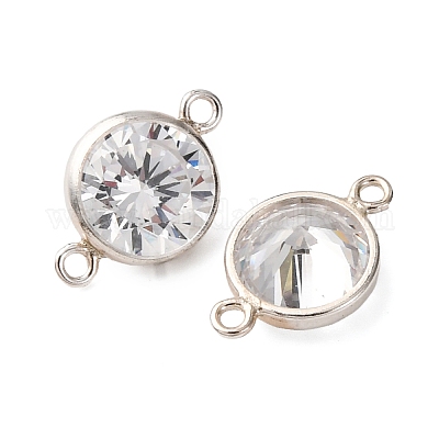 925 подвеска-соединитель из серебра с кубическим цирконием и камнями-талисманами STER-NH0001-80P-04-1