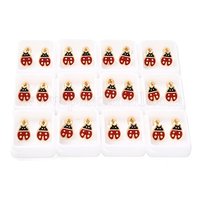 Серьги-гвоздики из нержавеющей стали 304 EJEW-F396-02D-G-1