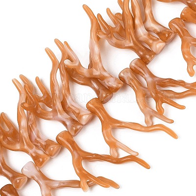 Нити бусин из непрозрачного акрила SACR-P033-02B-07-1