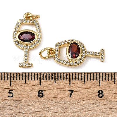 Латунные микро проложить кубического циркония подвески KK-I358-075G-1