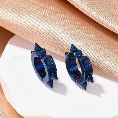 Серьга-манжета из нержавеющей стали 201 EJEW-C131-07BL-1