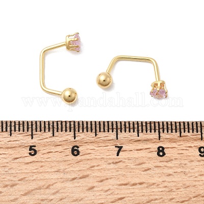 Серьги-гвоздики в форме сердца из нержавеющей стали 304 EJEW-F396-04A-G-1