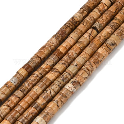 Естественного изображения яшмы бисер нитей G-Z110-A12-2x4mm-1