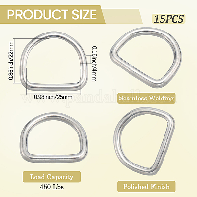 D-образные кольца из нержавеющей стали 304 STAS-CP0001-05C-1