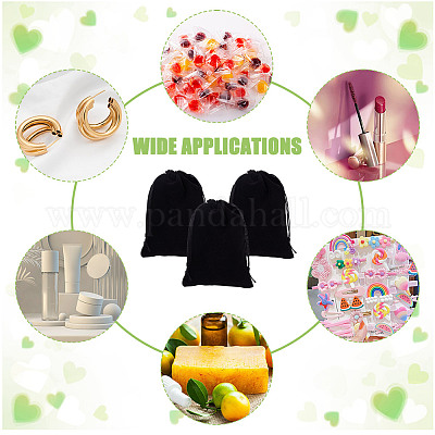 Мешочки из бархата&nbsp;ABAG-WH0046-30A-1