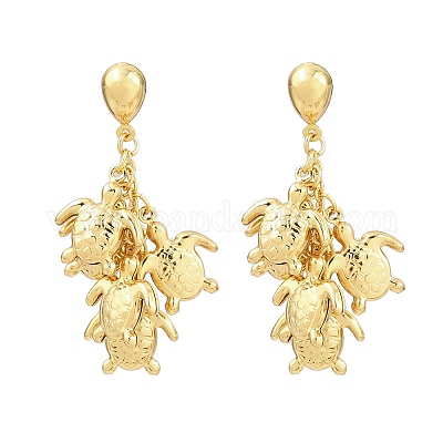 Серьги-гвоздики из нержавеющей стали 304 EJEW-P325-05D-G-1