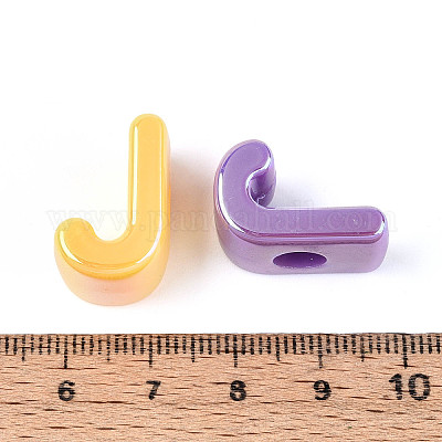 УФ-покрытие непрозрачные акриловые европейские бусины OACR-M027-03J-1