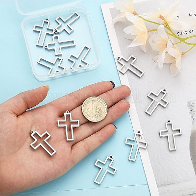 12 шт. подвески из нержавеющей стали 304 с открытой задней частью STAS-CA0001-66-1