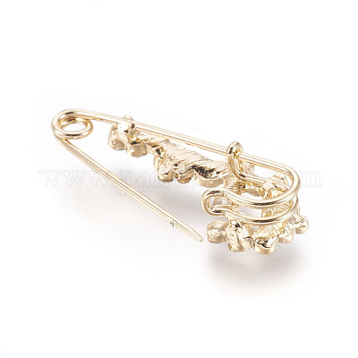 Позолоченные броши из сплава&nbsp;JEWB-WH0003-10G-1