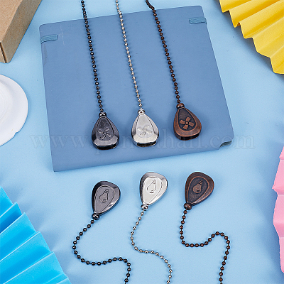 3 комплект двухцветных удлинителей цепи для потолочного вентилятора из сплава FIND-CP0001-76-1