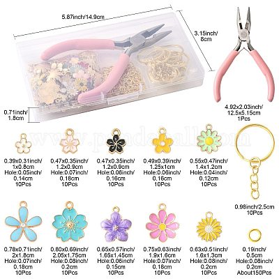 Набор для самостоятельного изготовления цветочного брелока DIY-FS0009-84-1