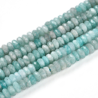 Природных амазонит бисер нитей G-T141-36-1