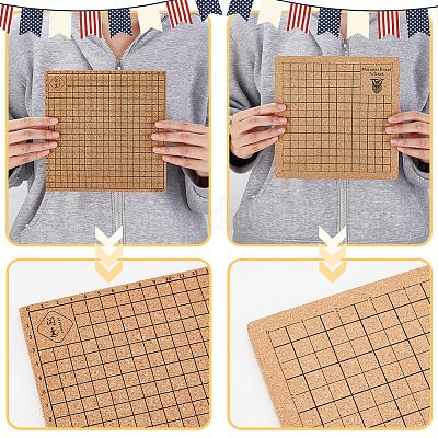 1 шт. подложка из пробкового дерева DIY-PH0017-63-1