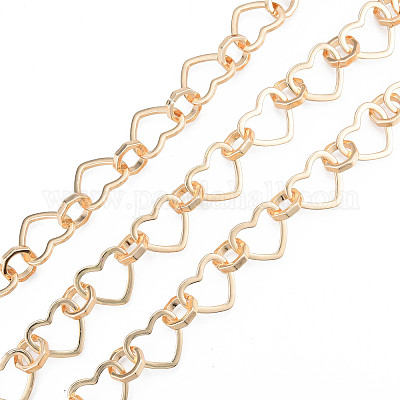 Латунное сердце с восьмиугольными звеньями CHC-N021-10LG-1