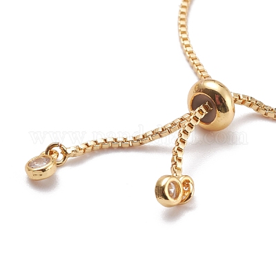 Браслеты с эмалевым звеном сглаза для девушек и женщин BJEW-F417-17I-G-RS-1