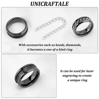 1 шт. фарфоровые рифленые оправы для колец&nbsp;FIND-UN0001-72-1