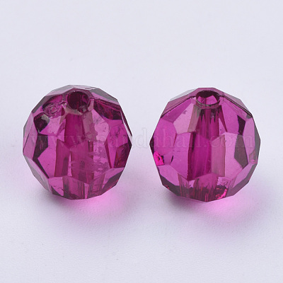 Прозрачные акриловые бусины TACR-Q257-10mm-V65-1