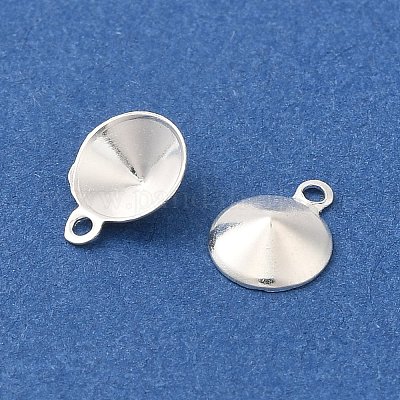 Ионное покрытие (ip) 304 нержавеющая сталь подвеска заостренная задняя часть со стразами STAS-U025-05A-S-1