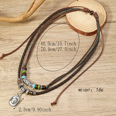 Подвеска из сплава и синтетической бирюзы FS-WG67B4F-03-1