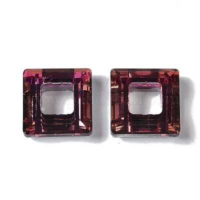 Подвеска из прозрачного гальванического стекла GLAA-Q101-01A-HR03-1