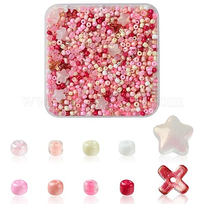 Стеклянные бусины смешанных стилей GLAA-FS0001-78-1