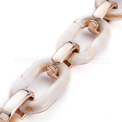 Акриловые кабельные цепи ручной работы AJEW-JB00634-03-1