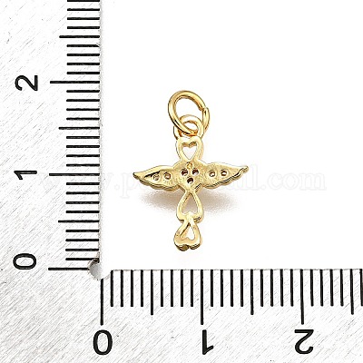 Латунные микро проложить кубического циркония подвески KK-Z100-40G-02-1