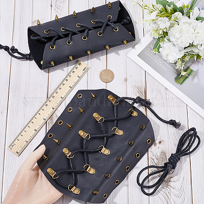 Регулируемый браслет из искусственной кожи с восковым шнуром AJEW-WH0415-24C-1