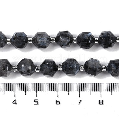 Натуральные нити бус из ларвикита G-O201B-128F-1