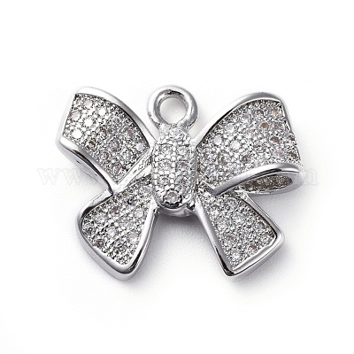 Латунные микро проложить кубического циркония подвески ZIRC-G157-07P-1