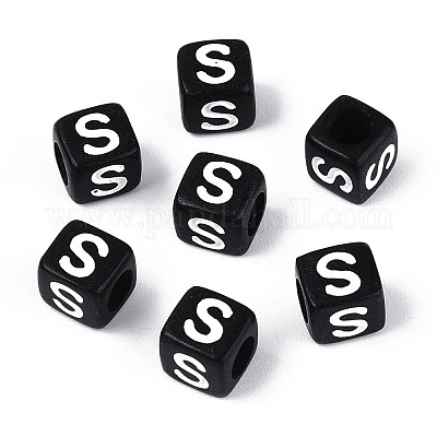 Начальные акриловые бусины с горизонтальной дырочкой OACR-ZX006-35S-1