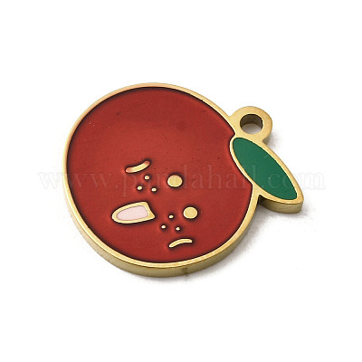 Подвески из нержавеющей стали 304 с эмалью STAS-I335-02G-01-1