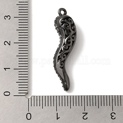 Подвеска из латуни с микропаве из кубического циркония KK-A229-03G-B-1