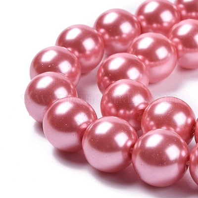 Экологичные стеклянные жемчужные бусины HY-A008-14mm-RB109-1