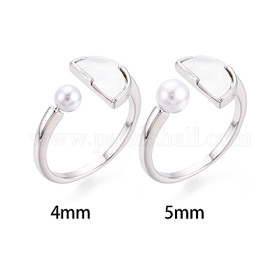 Полукруглая форма латунная оболочка манжета кольца настройки KK-T076-64P-1