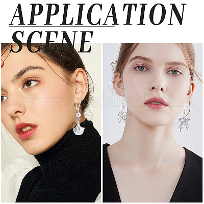 40 шт. латунные серьги с защелкой FIND-BBC0003-17-1