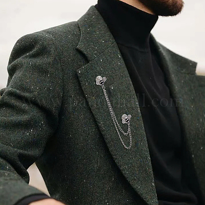 4 шт. броши из цинкового сплава с бахромой и стразами в виде пчелы JEWB-FH0002-33P-1