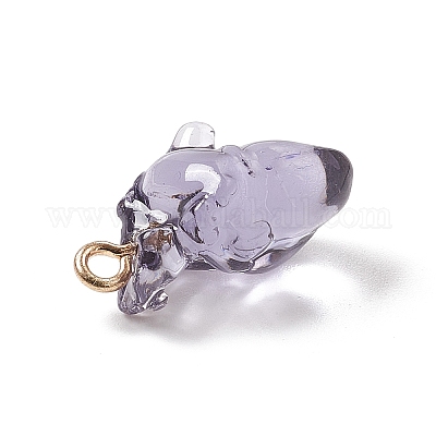 Прозрачные смоляные подвески RESI-E028-01G-08-1