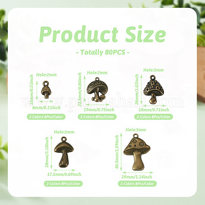 Подвески из сплава 80шт 10 стиля FIND-EL0001-08-1