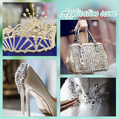 64 шт. 32 стиля восьмиугольник/капля/конский глаз пришитые стразы RGLA-DC0001-02-1