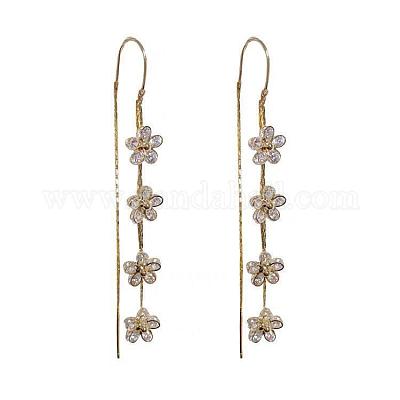 Болтающийся серьги сплава горный хрусталь FS-WG75843-01-1