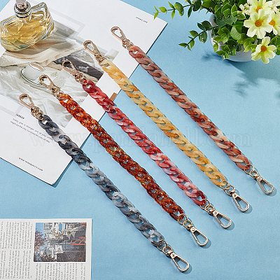 5 шт. 5-цветная акриловая цепочка-удлинитель для сумочки FIND-WR0007-21-1