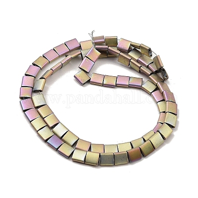 Гальванические нити матовых немагнитных синтетических гематитовых бусин G-G089-B01-17-1