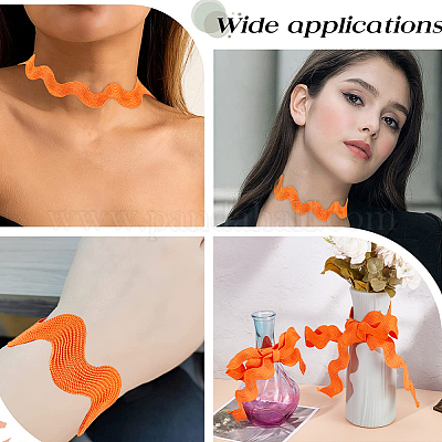 Лента из полиэстера с волнистой бахромой длиной 10 ярд. OCOR-GF0003-27B-1