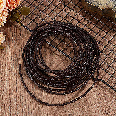 5-метровый плетеный кожаный шнур с сердечником WL-BBC0001-01A-01-1