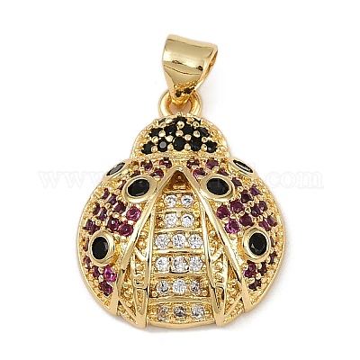 Латунные микро проложить кубического циркония подвески KK-A260-07A-G-1