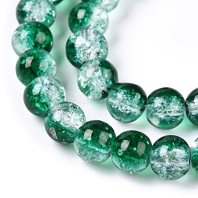 Выпечки окрашенные нити шарик хруст стекла CCG-S001-6mm-19-1